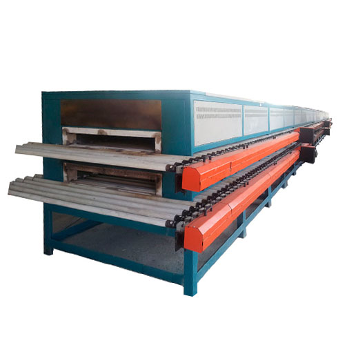 Double layer roller kiln